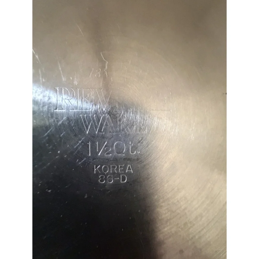 Revere Ware 1801 1.5 Qt  Stainless Sauce Pan No Lid # 86 - D Korea